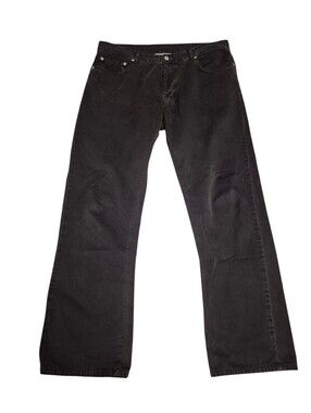 Officine Generale James Paris 100% Cotton Denim Straight Black Jeans Size 34x30